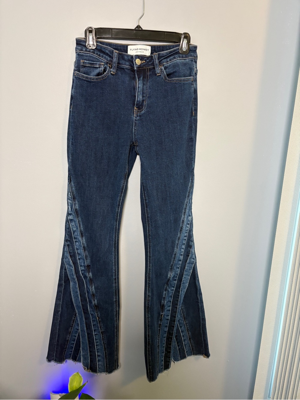 Flying Monkey Indigo Panel Flare Jeans